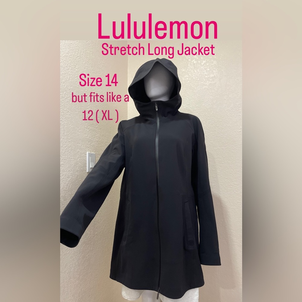 Lululemon Stretch Long Jacket & Free Item NWOT Size 14 but fits like a 12 (XL)